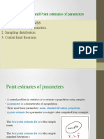 Sampling Distribution and Point Estimates of Parameters: Learning Objectives