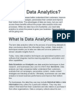 What Is Data Analytics?