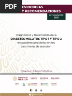 Diagnóstico y Tratamiento de La DIABETES MELLITUS 1 Y 2 EN PACIENTE PEDIATRICO