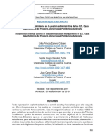 Incidencia Del Control Interno en La Gestion Administrativa