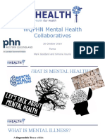 WQPHN Mental Health Collaboratives: 20 October 2018 Roma Mark Goddard and Simone Xouris