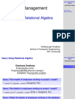 Database Management System 13: Query Using Relational Algebra