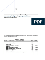 Axia College Material: Journalizing, Posting, and Preparing A Trial Balance