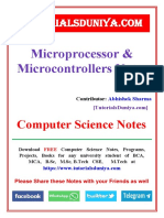 Microprocessors Notes 