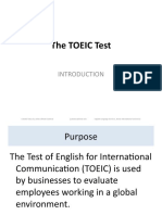 TOEIC - Short Review