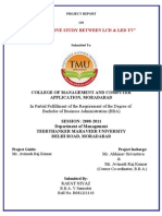 "Comparative Study Between LCD & Led TV": College of Management and Computer Application, Moradabad