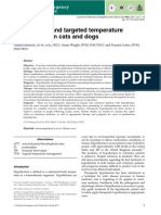 Hypothermia and Targeted Temperature Management in Cats and Dogs