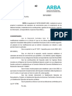 Resolución Normativa 42-2021 Arba - Calendario Fiscal