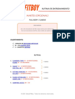 Rutina Opcional Cardio