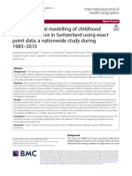 Bayesian Spatial Modelling of Childhood Cancer