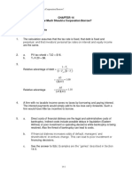 Answers To Problem Sets: How Much Should A Corporation Borrow?