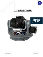 Pan Tilt Mount Parts List: Isaac879