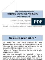 Rappel Etude Des Arbres de Transmission