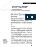 Comparative Investigations On Different Polymers