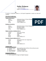 Saifur Rahman CV