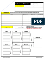 Root Cause/Corrective Action (RCCA) Worksheet: 1. Build The Team 2. Define The Problem