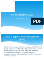 Introduction To SCM: Ali Arslan Zaki