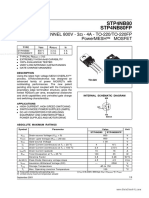 N - Channel 800V - 3 - 4A - To-220/To-220Fp Powermesh Mosfet