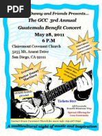 3rd Annual Guatemala Benefit Concert