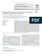 Landscape Effects On Taxonomic and Functional Diversity of Dung Beetle Assemblages in A Highly Fragmented Tropical Forest