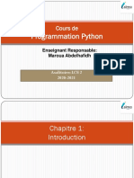 Programmation. Python