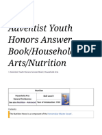 Adventist Youth Honors Answer Book/Household Arts/Nutrition: Wikibooks