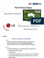 LG 42PQ30 Plasma TV Single Scan Troubleshooting Training Manual