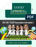 Good Morning,: Grade 7-Maaasahan!