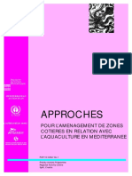 Approches: Pour L'Amenagement de Zones Cotieres en Relation Avec L'Aquaculture en Mediterranee