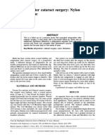 Astigmatism After Cataract Surgery: Nylon Versus Mersilene: Five-Year Data