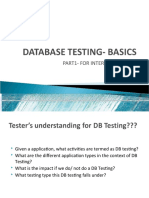 DB Testing Basics