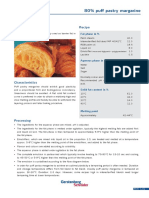 GS Recipe Library: 80% Puff Pastry Margarine