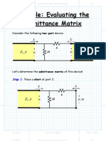 Example The Admittance Matrix