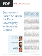 Encryption-Based Solution For Data Sovereignty in Federated Clouds