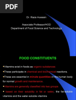 Dr. Raza Hussain Associate Professor/HOD Department of Food Science and Technology