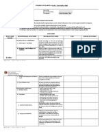 COURSE SYLLABUS in (Code - Descriptive Title)