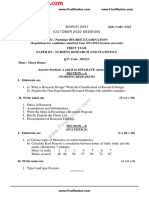 Regulations For Candidates Admitted From 2011-2012 Sessions Onwards