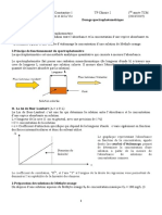 Dosage Spectrophotomètrique (Méthyle Orange) TP Chimie 2