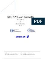 SIP, NAT, and Firewalls: Master's Thesis by Fredrik Thernelius