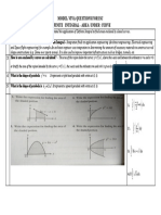 Model Viva Questions For Isc Definite Integral - Area Under Curve 1 2 3