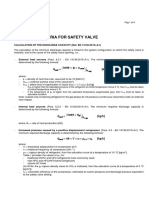 CASTEL Selection Criteria For Safety Valve