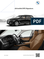 Your BMW X7 Xdrive30D Dpe Signature.: 20.10.2020 WWW - Bmw.In/Myconfig/Y3C8X1M1