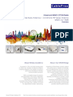 CableFree OFDM Radio Antenna Datasheet 3.5GHz MIMO 2x2 Sector 90deg 18dbi