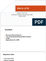 RNN & LSTM: Nguyen Van Vinh Computer Science Department, UET, Vnu Ha Noi