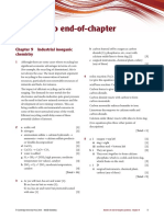 Answers To End-Of-Chapter Questions: Chapter 9 Industrial Inorganic Chemistry