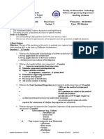 Objectives: The Aim of The Questions in This Part Is To Evaluate Your Required Minimal Knowledge and Question 1 (15 Marks)