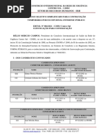 Convocação Contratação Condutor Socorrista