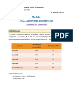 Exercices Évaluation D'entreprises