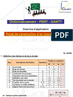 Ordonnancement PERT GANTT: Projet de Construction D'un Nouveau Produit