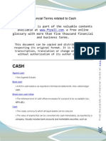 Financial Terms Related To Cash